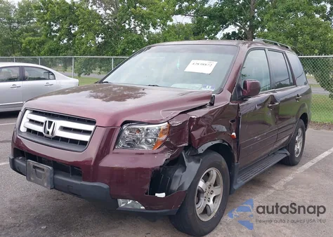 2007 Honda Pilot Ex-L from USA, damaged, VIN 2HKYF18737H534888